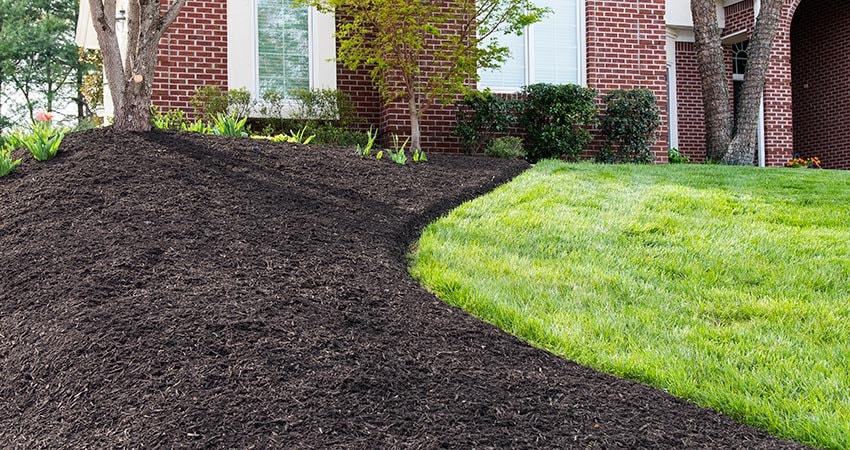 Mulch Installation in Warren project 1