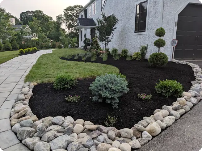 Mulch Installation in Warren project 4