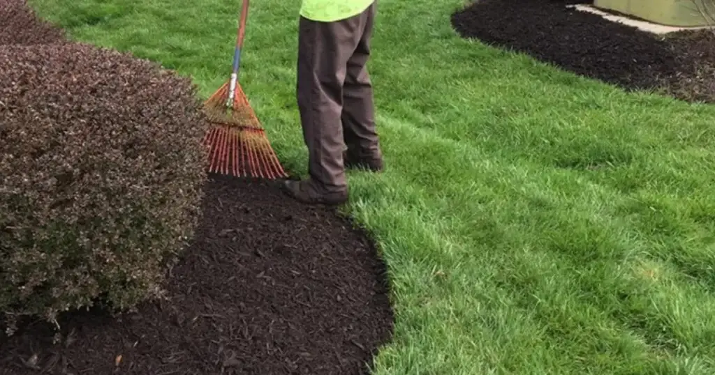 Mulch Installation in Warren project 6
